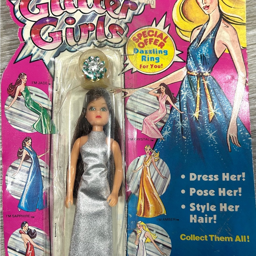 NEW Vogue Glitter Girls Doll PEARL 1982 Lesney 5.5" Mini Fashion Dolls Rare!